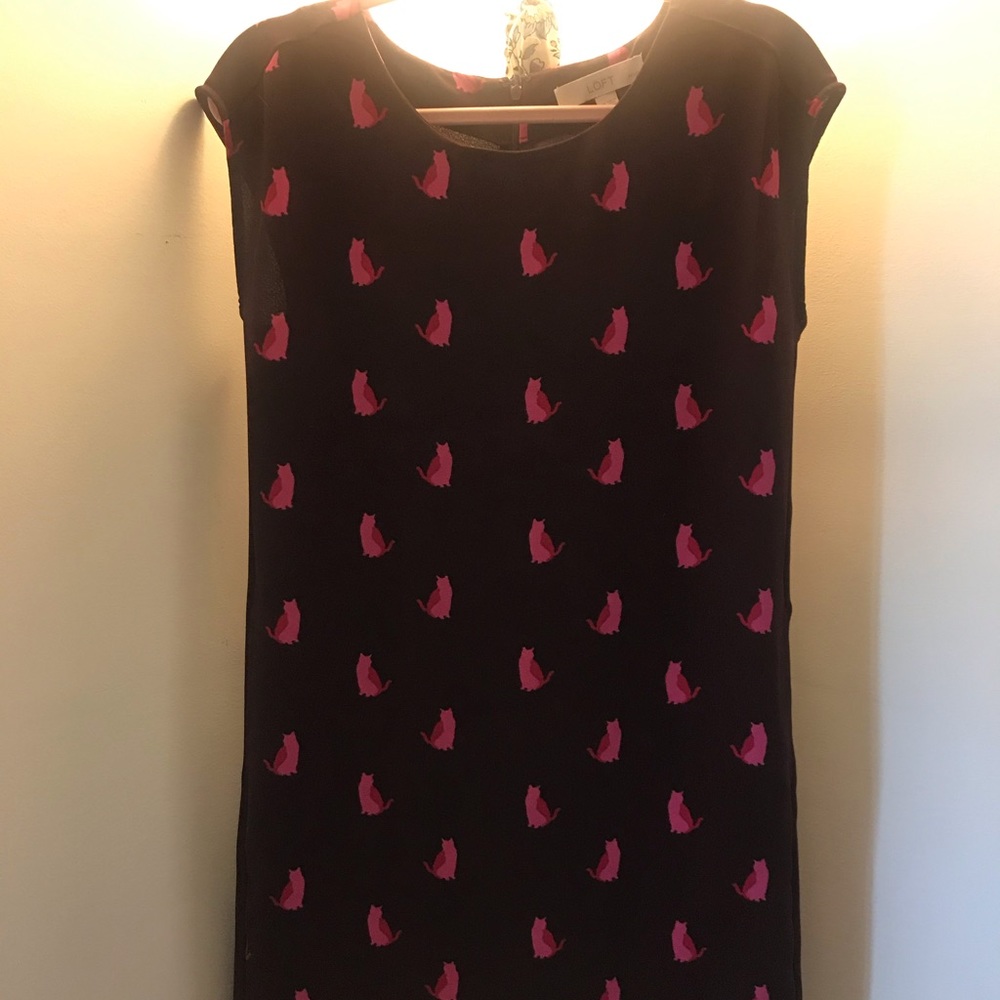 LOFT dress (kitties!!)